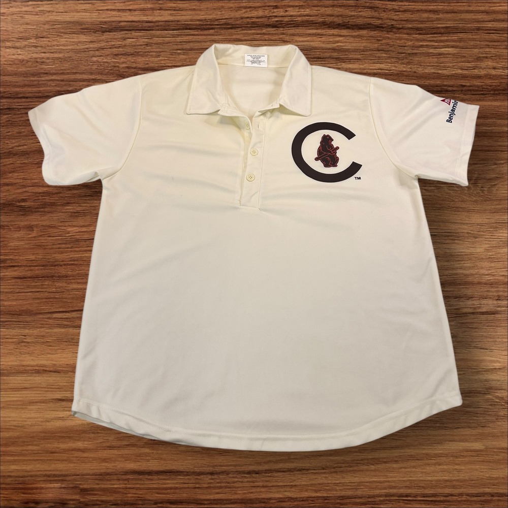 Vintage Chicago‎ Cubs Polo Shirt XL Match-Up Benjamin Moore Baseball Fan Apparel